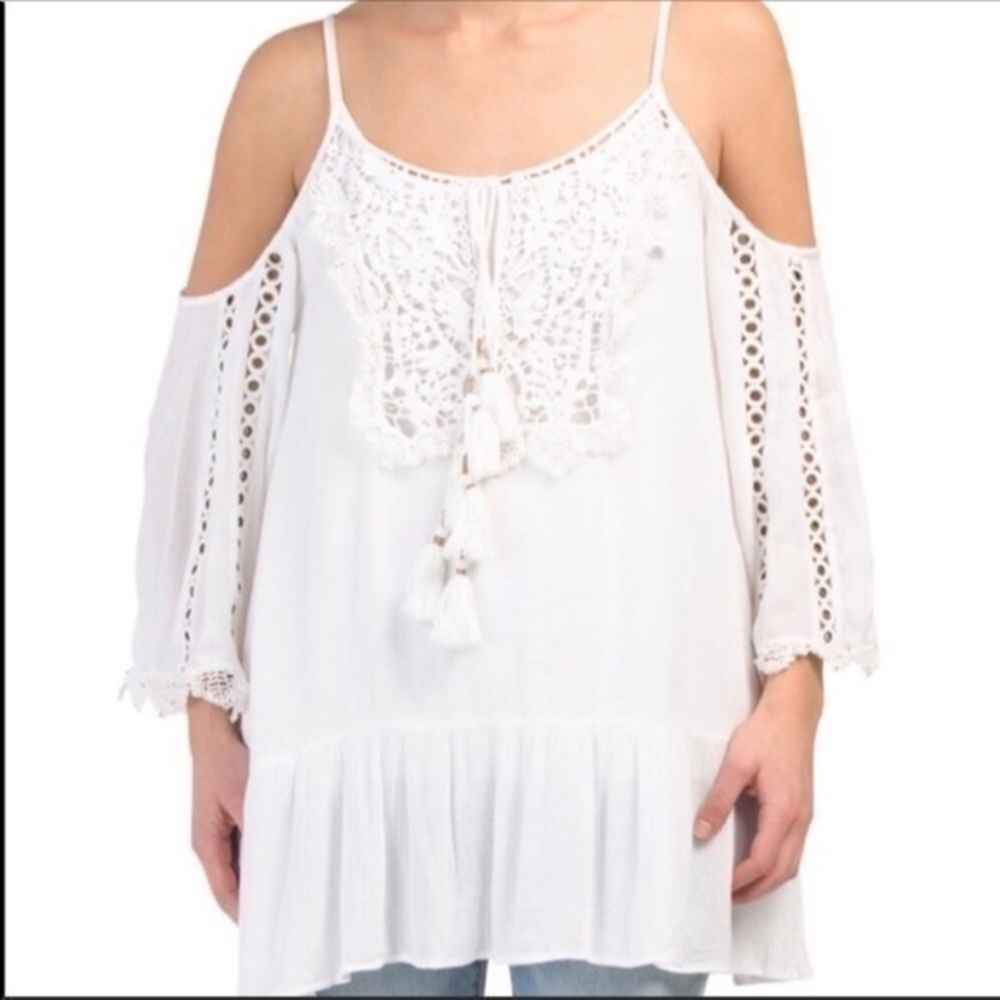 NWT Surf Gypsy Crochet Tunic Size medium